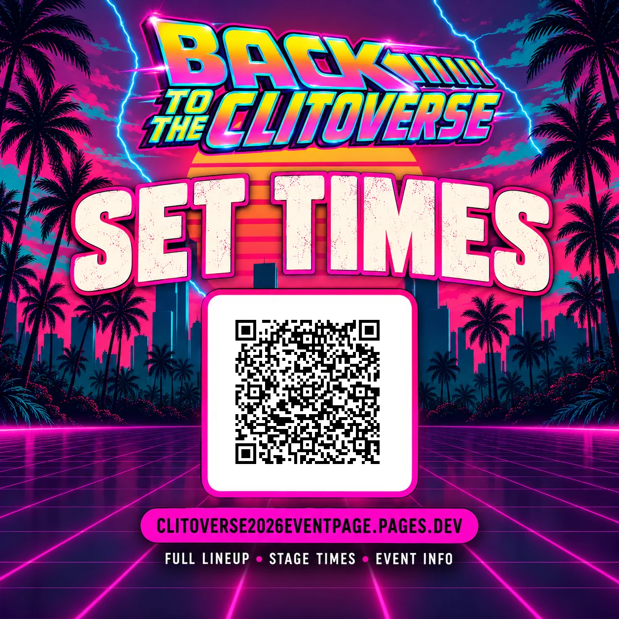 The printed Back to the Clitoverse poster